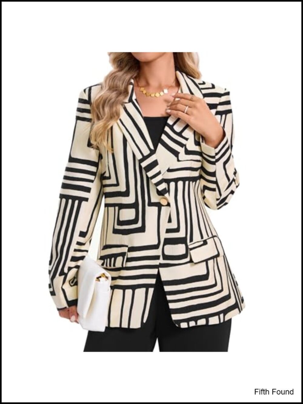 Womens V Neck Long Sleeve Button Down Notch Lapel Office Blazer